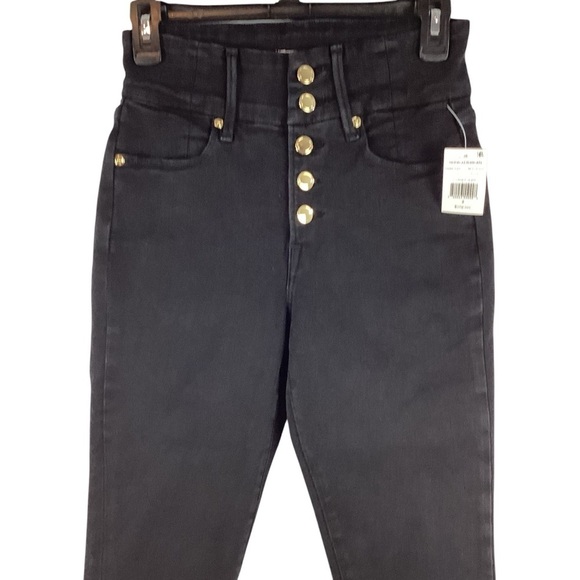 Good American Good Waist Skinny High Rise Jeans Size 2 / 26 Black - Picture 2 of 7